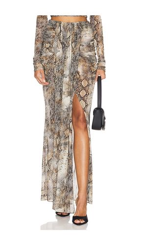 Mesh Draped Skirt in Brown. - size M (also in L, XS) - Lapointe - Modalova