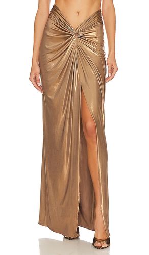 Twist Sarong Skirt in Metallic Gold. - size 4 (also in 6) - Lapointe - Modalova