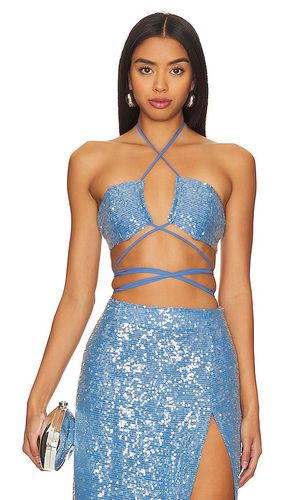 Sequin Bra Top in Baby Blue. - size 2 (also in 4, 6) - Lapointe - Modalova