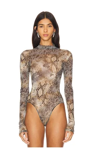 Mesh Mock Neck Bodysuit in . Size M. Also in L, S, XS - LaPointe - Modalova
