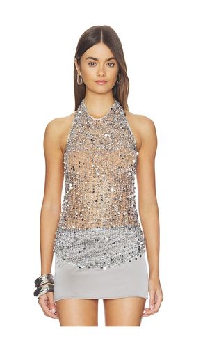 Sequin Halter Neck Top in . Taglia 4. Also in 0, 6 - LaPointe - Modalova