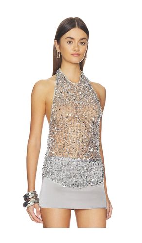 Sequin Halter Neck Top in . Size 0. Also in 4, 6 - Lapointe - Modalova