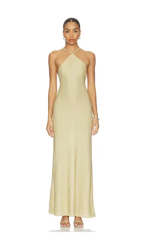 Tatyana Halter Sequin Maxi Dress in Beige. - size L (also in M, S, XL) - Lovers and Friends - Modalova