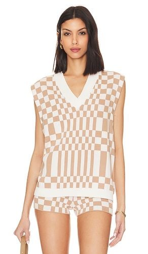 Carice Checkered Vest in Brown. - size L (also in M, S, XL, XS, XXS) - Lovers and Friends - Modalova