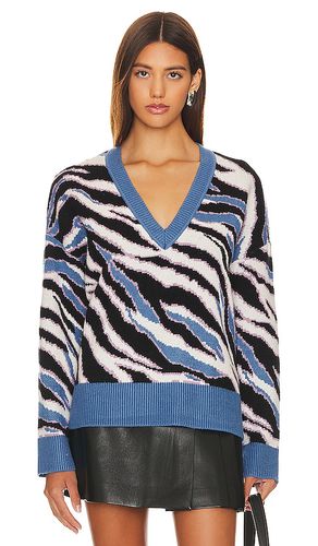 Abstract V Neck Sweater in Blue. - size M (also in S) - Lovers and Friends - Modalova