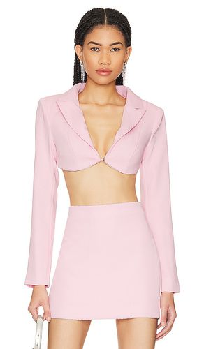 Tia Embellished Cropped Blazer in Pink. - size XS (also in XXS) - Lovers and Friends - Modalova