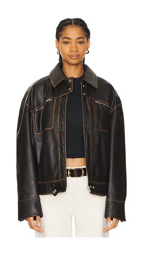 Brinley Faux Leather Jacket in . Taglia XXS - Lovers and Friends - Modalova