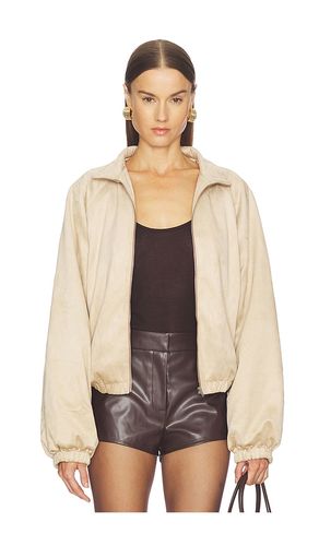 Cody Faux Suede Bomber in Tan. - size M (also in XL) - Lovers and Friends - Modalova