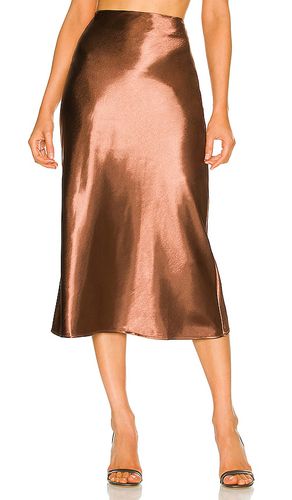 Falda midi benny en color bronce metálico talla M en - Metallic Bronze. Talla M (también en S, X - Lovers and Friends - Modalova