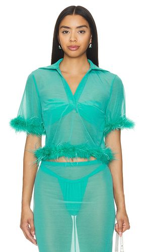 Aziza Sheer Top in Green. - size L (also in M, S, XL, XS, XXS) - Lovers and Friends - Modalova