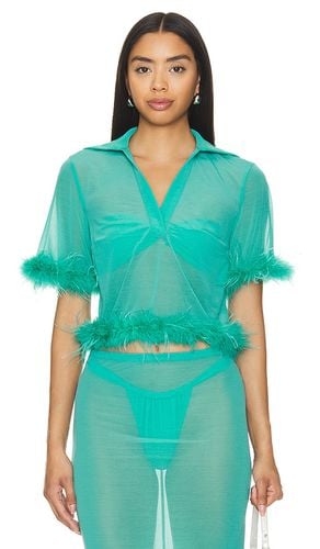 Aziza Sheer Top in Green. - size M (also in S, XS) - Lovers and Friends - Modalova