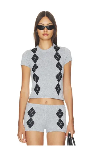 Gisselle Argyle Tee in Grey. - size XS (also in S, M, L, XL) - Lovers and Friends - Modalova