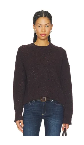Oversized Crew Neck Sweater in Chocolate. - size M (also in S, XS) - La Ligne - Modalova
