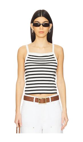 Striped Cropped Tank in White. - size L (also in M, S, XL) - La Ligne - Modalova
