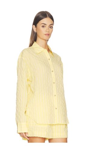 Oversized button down shirt in color lemon size S (also in M) - La Ligne - Modalova