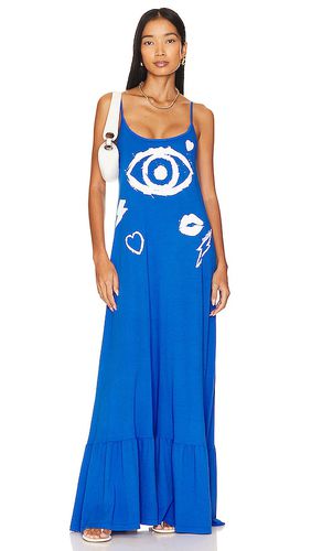 Beatrix Painted Evil Eye Dress in Blue. - size L (also in M, S, XL, XS) - Lauren Moshi - Modalova