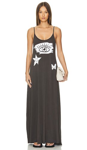 Berna Scribble Eye Elements Spaghetti Dress in Black. - size L (also in M, S, XS) - Lauren Moshi - Modalova