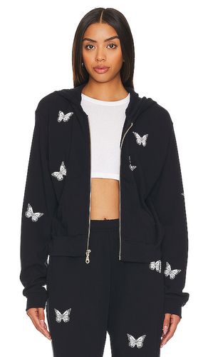 Lachelle Crop Zip Up Hoodie in Navy. - size L (also in M, S, XL, XS) - Lauren Moshi - Modalova