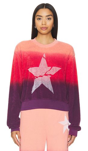 Spalding Cracked Star Drop Shoulder Crop Pullover in Pink. - size L (also in M, S, XL, XS) - Lauren Moshi - Modalova