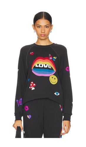 Anela Crew Neck Raglan Pullover Love Collage in . Taglia S, XL - Lauren Moshi - Modalova