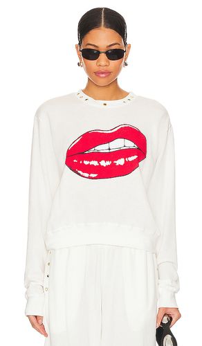 Jersey spalding flirty lip en color blanco talla L en - White. Talla L (también en M, S, XL) - Lauren Moshi - Modalova