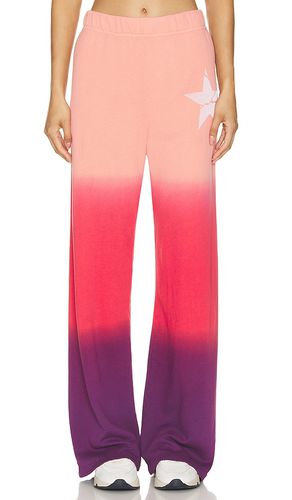 Martina Cracked Star Wide Leg Pant in Pink. - size L (also in M, S, XL, XS) - Lauren Moshi - Modalova