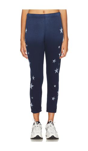 Alana Crop Sweatpant Vintage Stars in Navy. - size L (also in M, S, XS) - Lauren Moshi - Modalova