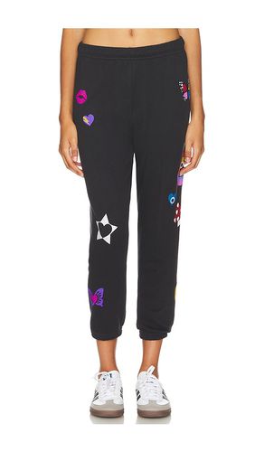 Alana Crop Sweatpant Designer Elements in Black. - size M (also in S, XS) - Lauren Moshi - Modalova