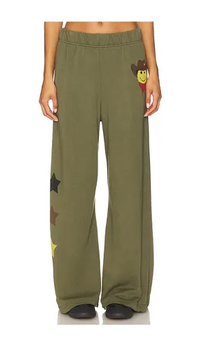 Cowboy Happyface Wide Leg Pant in . Size L. Also in M, S - Lauren Moshi - Modalova