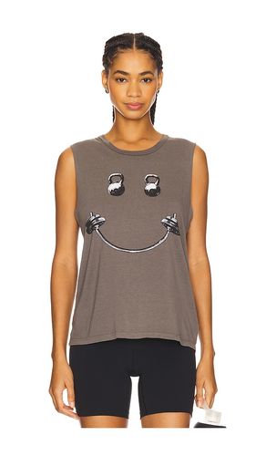 Kerry Scoop Neck Muscle Tank Top in Grey. - size L (also in M, S, XL, XS) - Lauren Moshi - Modalova