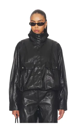 Mercer Faux Leather Bomber Jacket in . Size M. Also in S, XS - LNA - Modalova