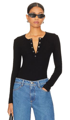 Dalston ribbed henley top en color talla L en - Black. Talla L (también en M, S, XS) - LNA - Modalova