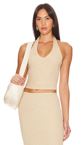 Sophie Rib Halter Top in Tan. - size L (also in M, XL) - LNA - Modalova