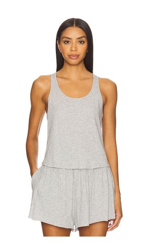 Curved Hem Tank in Light Grey. - size M (also in S, XL, XS) - LUNYA - Modalova