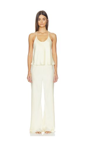 Washable Silk - Bias Cami Pant Set in Yellow. - size L (also in M, XL) - LUNYA - Modalova