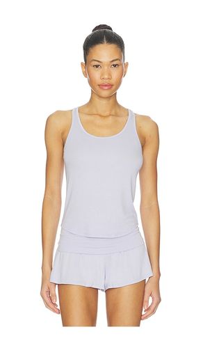 Soft Modal Rib Curved Hem Tank Top in Lavender. - size L (also in M, S, XL) - LUNYA - Modalova