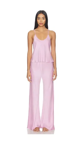 Washable Silk Bias Cami Pant Set in Pink. - size S (also in XL) - LUNYA - Modalova
