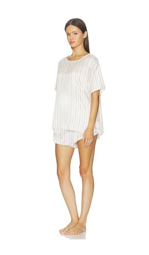 Washable Silk Tee Pajama Set in Cream. - size S (also in XS) - LUNYA - Modalova