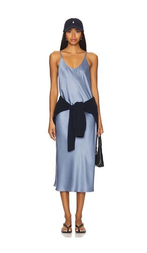 Washable Silk Bias Slip Dress in Blue. - size L (also in M, S) - LUNYA - Modalova