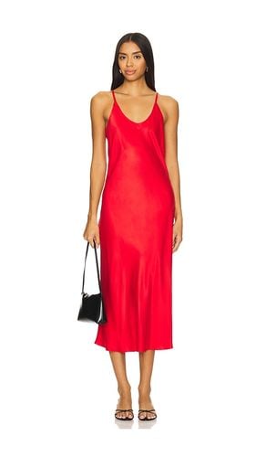 Washable Silk Bias Slip Dress in Pure Carmine in Red. - size L (also in M, S, XS) - LUNYA - Modalova