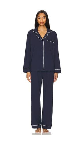 Slumberknit Essential Button Down Pant Set in Navy. - size L (also in M, S, XL, XS) - LUNYA - Modalova