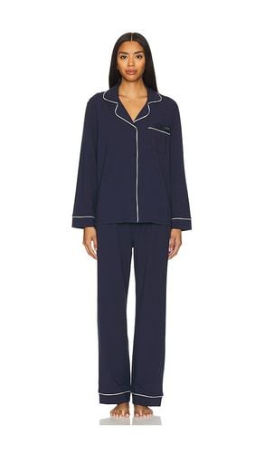 Slumberknit Essential Button Down Pant Set in Navy. - size M (also in S, XS) - LUNYA - Modalova