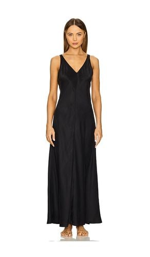 Washable Silk Maxi Bias Dress in Black. - size L (also in M, S, XL, XS) - LUNYA - Modalova