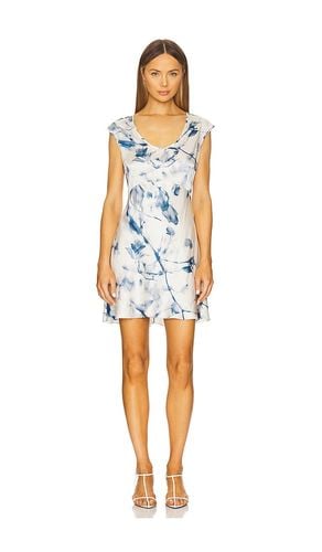Washable Silk Cap Sleeve Mini Dress in White. - size L (also in M, S, XL, XS) - LUNYA - Modalova