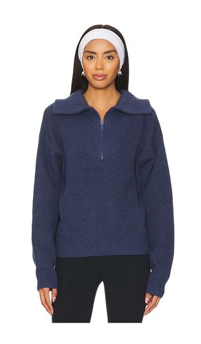Cottonsilkâ¢ Collared Half Zip in Navy. - size M (also in S) - LUNYA - Modalova