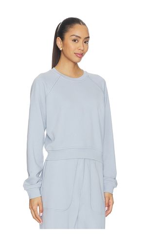 Silksweats Lightweight Reversible Slim Fit Raglan Sweatshirt in Blue. - size XS (also in S, M) - LUNYA - Modalova