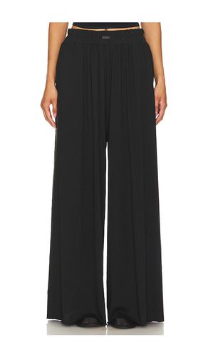 Organic Pima Wide Leg in Black. - size L (also in M, S, XL, XS) - LUNYA - Modalova