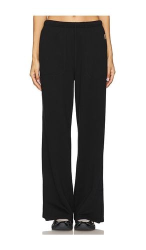 Silksweats Reversible Straight Leg Pant in Black. - size L (also in M, S, XS) - LUNYA - Modalova