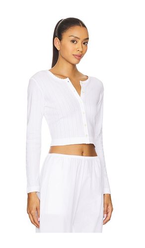 Pointelle Crop Cardigan in . Size M. Also in XL - LESET - Modalova