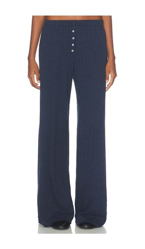 Pointelle Boxer Pant in Midnight Melange in Navy. - size L (also in M, S, XS) - LESET - Modalova